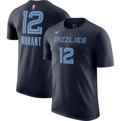 NBA Ja Morant Memphis Grizzlies Icon 2022/23 Name & Number T-Shirt