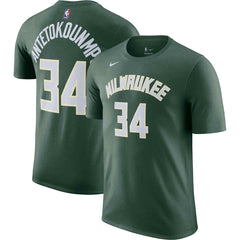 NBA Giannis Antetokounmpo Milwaukee Bucks Icon 2022/23 Name & Number T-Shirt