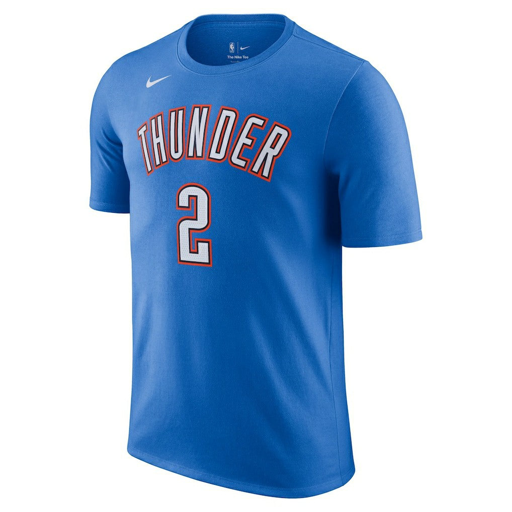 NBA Shai Gilgeous-Alexander Oklahoma City Thunder Icon 2022/23 Name & Number T-Shirt