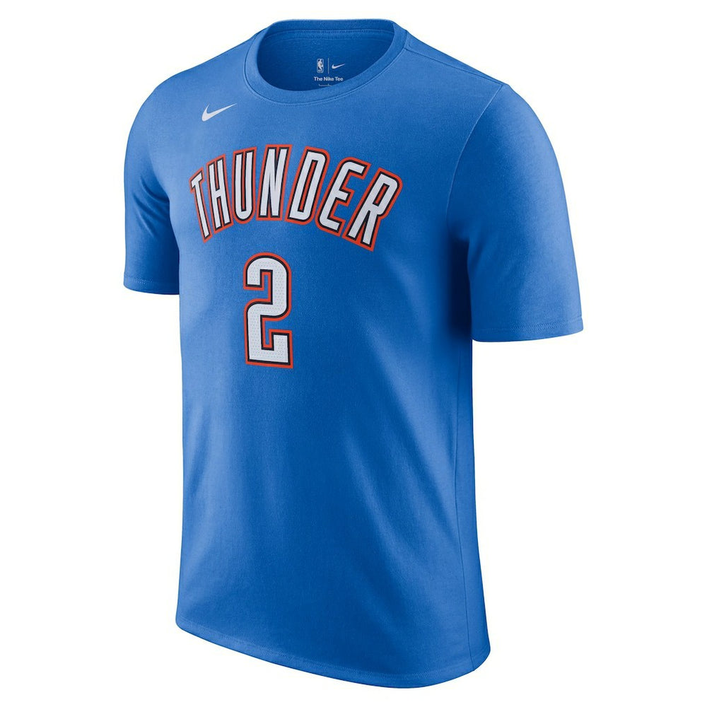 NBA Shai Gilgeous-Alexander Oklahoma City Thunder Icon 2022/23 Name & Number T-Shirt