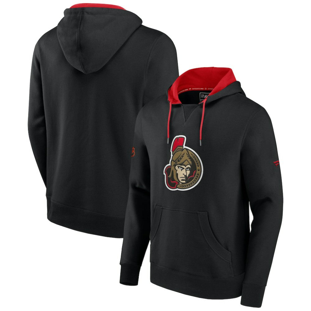 NHL Black Ottawa Senators Fanatics Special Edition 2.0 Team Logo Pullover Hoodie