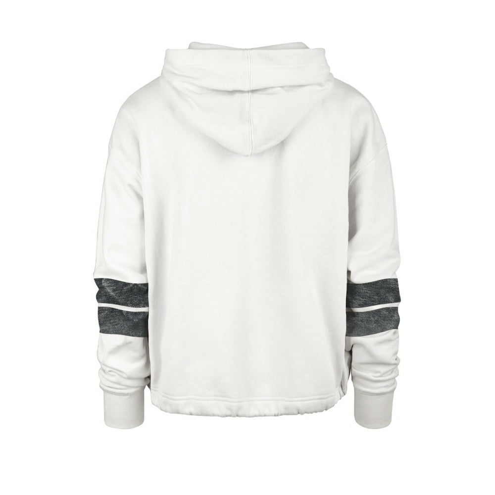 NBA Brooklyn Nets '47 Women's Emerson Stripe Cropped Pullover Hoodie