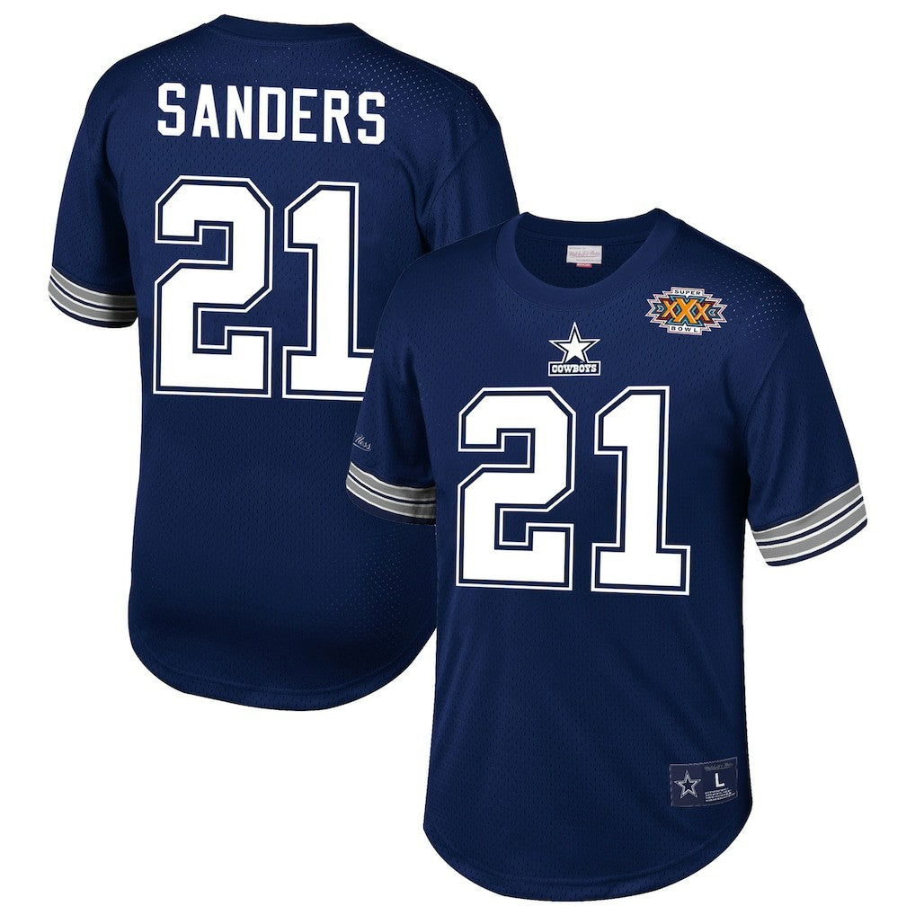 Deion Sanders  Retired Player Name & Number Mesh Top - Dallas Cowboys