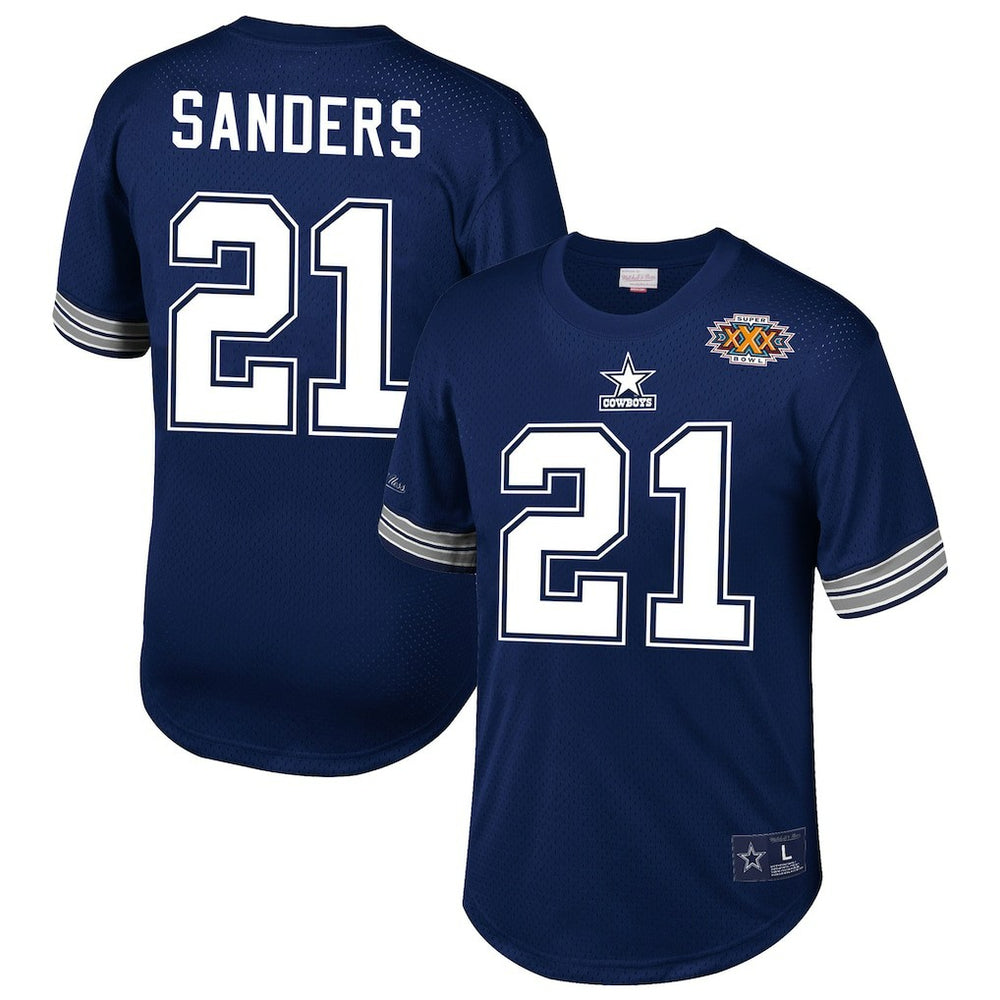 Deion Sanders  Retired Player Name & Number Mesh Top - Dallas Cowboys