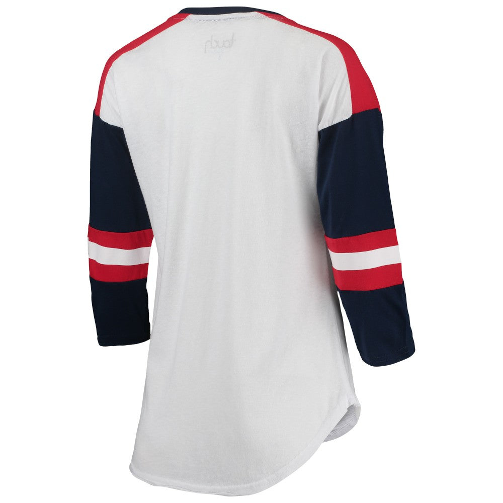 MLB Minnesota Twins Touch Women's Base Runner 3/4-Sleeve V-Neck T-Shirt