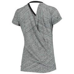 MLB Colorado Rockies Touch Women's Hail Mary Back Wrap Space-Dye V-Neck T-Shirt