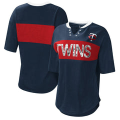 MLB Minnesota Twins Touch Women's Lead Off Notch Neck T-Shirt