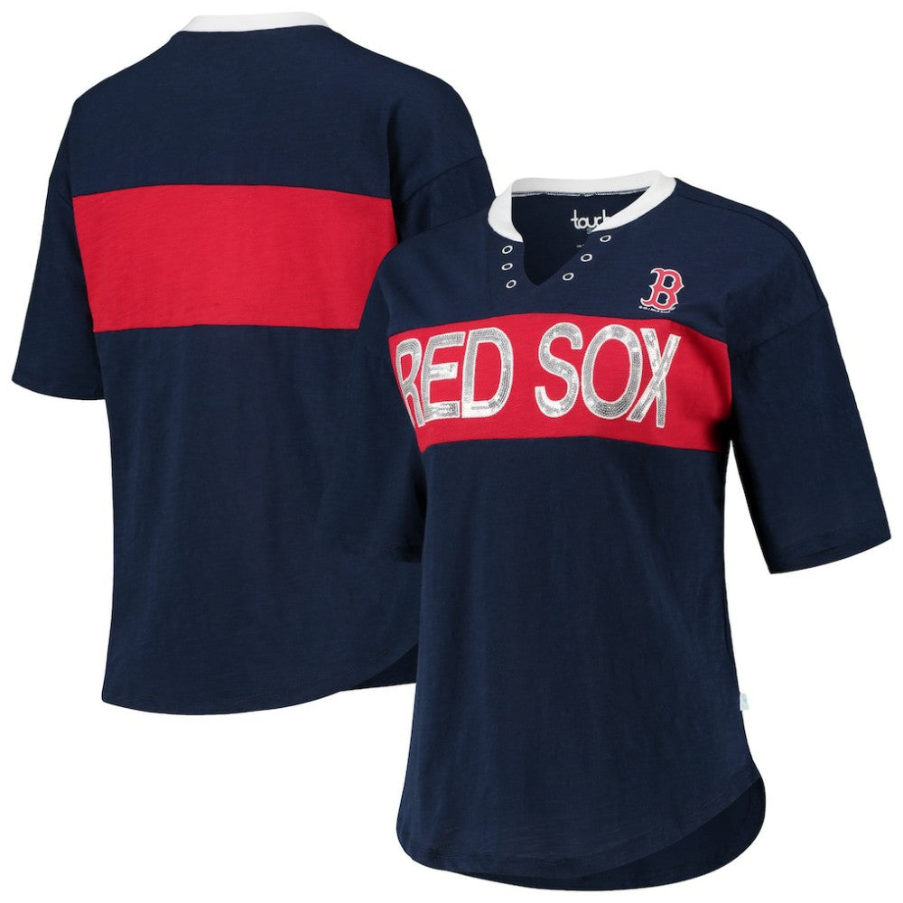MLB Boston Red Sox Touch Women's Lead Off Notch Neck T-Shirt