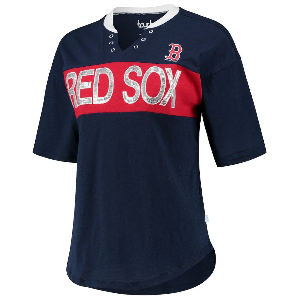 MLB Boston Red Sox Touch Women's Lead Off Notch Neck T-Shirt