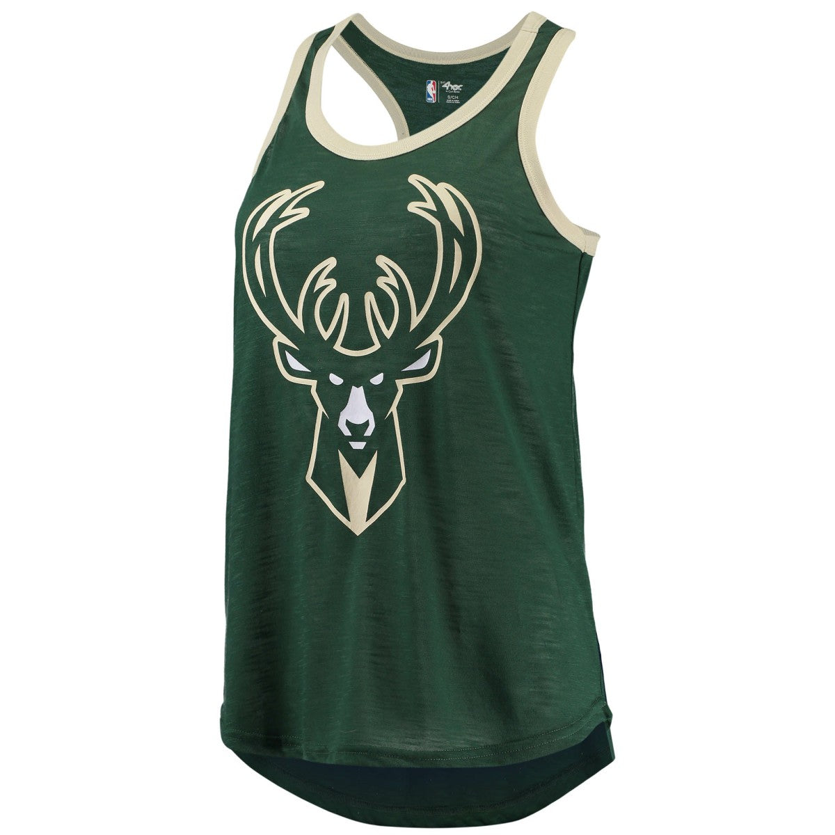 NBA Milwaukee Bucks G-III Sports by Carl Banks Women's Showdown Scoop-Neck Racerback Tank Top