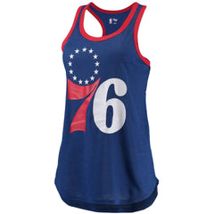 NBA Philadelphia 76ers G-III Sports by Carl Banks Women's Showdown Scoop-Neck Racerback Tank Top