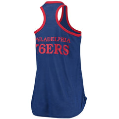 NBA Philadelphia 76ers G-III Sports by Carl Banks Women's Showdown Scoop-Neck Racerback Tank Top