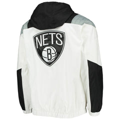 NBA Brooklyn Nets Starter Striker Crinkle Half-Zip Hoodie Jacket