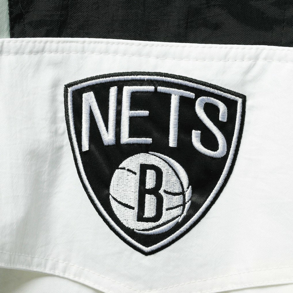 NBA Brooklyn Nets Starter Striker Crinkle Half-Zip Hoodie Jacket