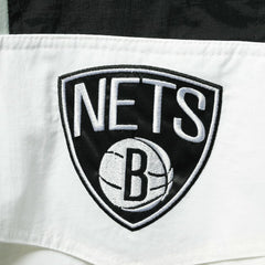 NBA Brooklyn Nets Starter Striker Crinkle Half-Zip Hoodie Jacket