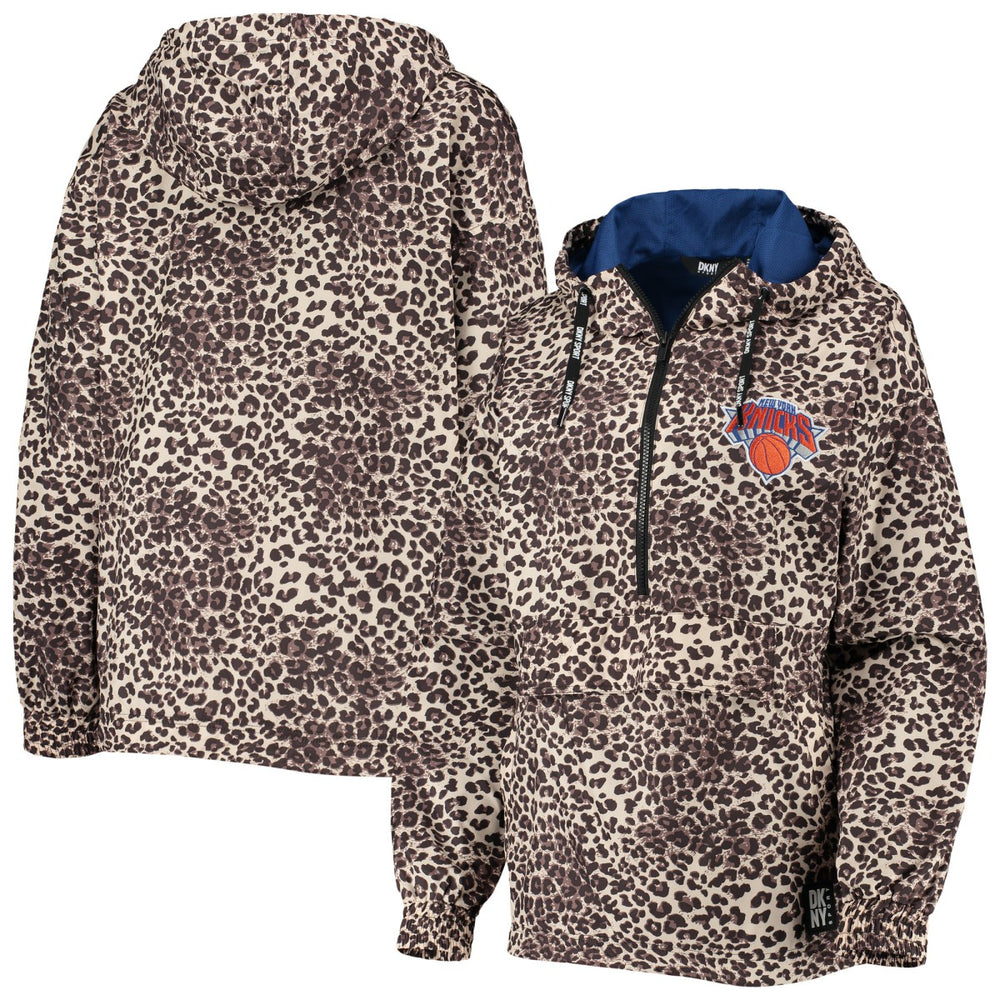 NBA New York Knicks DKNY Sport Women's Gabriella Windbreaker Half-Zip Hoodie