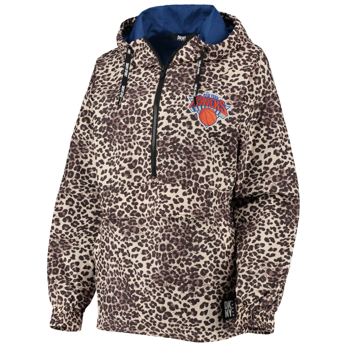 NBA New York Knicks DKNY Sport Women's Gabriella Windbreaker Half-Zip Hoodie
