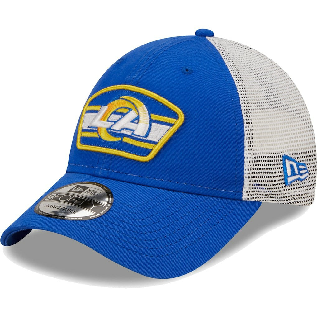 Logo Patch Trucker 9FORTY Snapback Hat - Los Angeles Rams