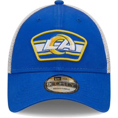 Logo Patch Trucker 9FORTY Snapback Hat - Los Angeles Rams