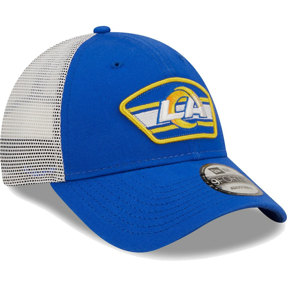 Logo Patch Trucker 9FORTY Snapback Hat - Los Angeles Rams