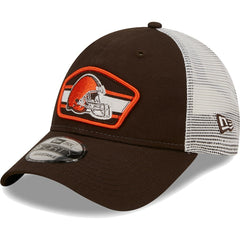 Logo Patch Trucker 9FORTY Snapback Hat - Cleveland Browns