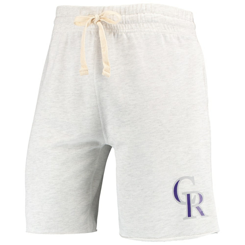 MLB Colorado Rockies Concepts Sport Mainstream Terry Tri-Blend Shorts
