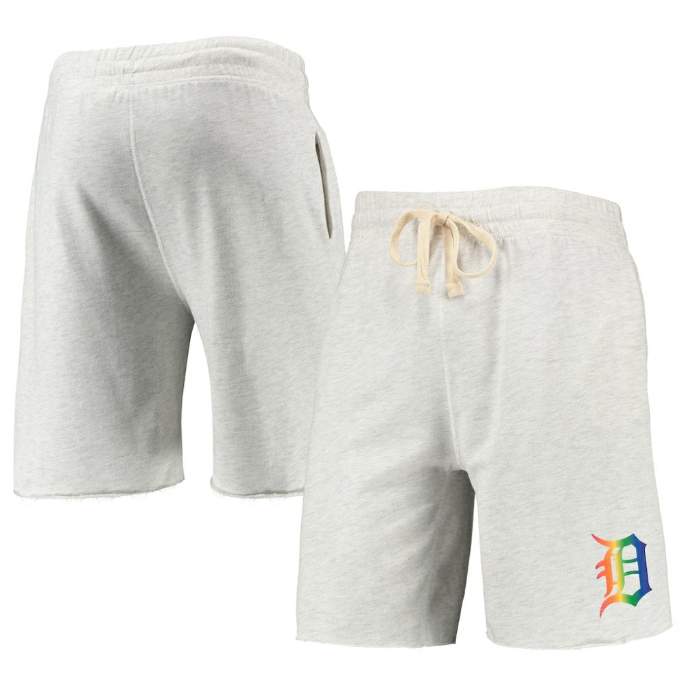 MLB Detroit Tigers Concepts Sport Mainstream Logo Terry Tri-Blend Shorts