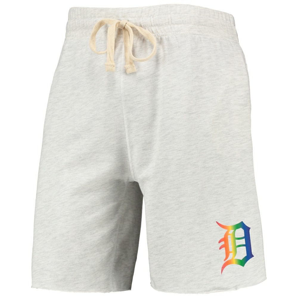 MLB Detroit Tigers Concepts Sport Mainstream Logo Terry Tri-Blend Shorts