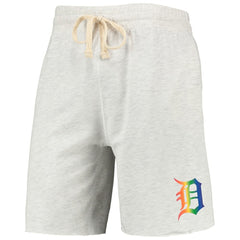 MLB Detroit Tigers Concepts Sport Mainstream Logo Terry Tri-Blend Shorts