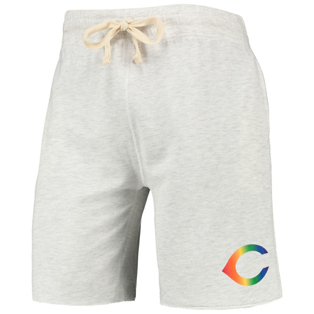 MLB Cincinnati Reds Concepts Sport Mainstream Logo Terry Tri-Blend Shorts