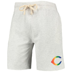 MLB Cincinnati Reds Concepts Sport Mainstream Logo Terry Tri-Blend Shorts