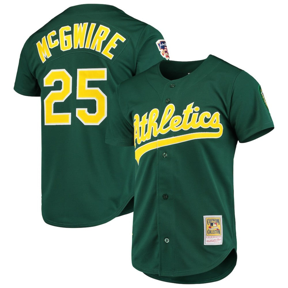 MLB Mark McGwire Athletics Mitchell & Ness 1997 Cooperstown Collection Authentic Jersey