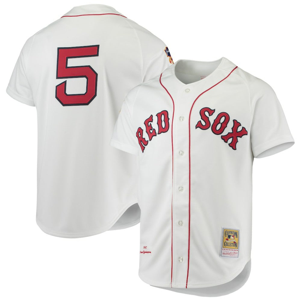 MLB Nomar Garciaparra Boston Red Sox Mitchell & Ness 1997 Cooperstown Collection Authentic Jersey