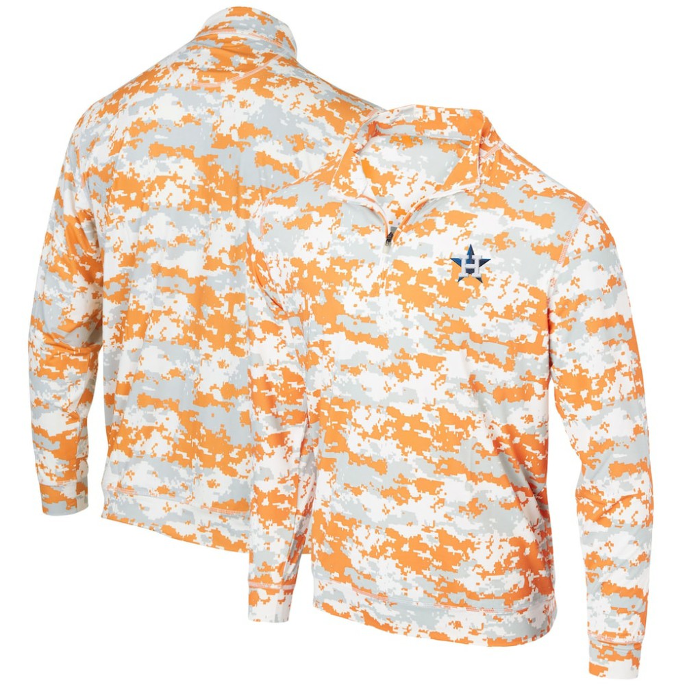 MLB Houston Astros Digital Camo Performance Quarter-Zip Pullover Jacket