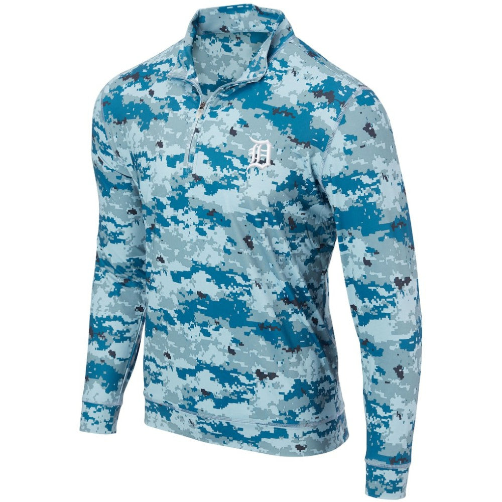 MLB Detroit Tigers Digital Camo Performance Quarter-Zip Pullover Jacket