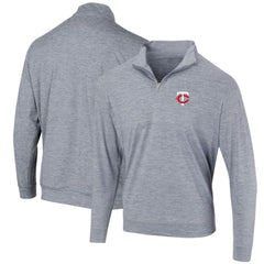MLB Minnesota Twins Peached Marled Yarn Quarter-Zip Pullover Jacket