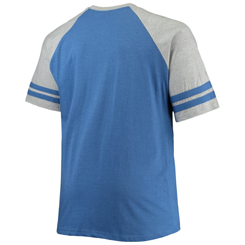NHL Heathered Blue Toronto Maple Leafs Big & Tall Raglan T-Shirt
