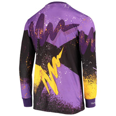 NBA Los Angeles Lakers Hardwood Classics Hyper Hoops Moto Sublimated Long Sleeve T-Shirt