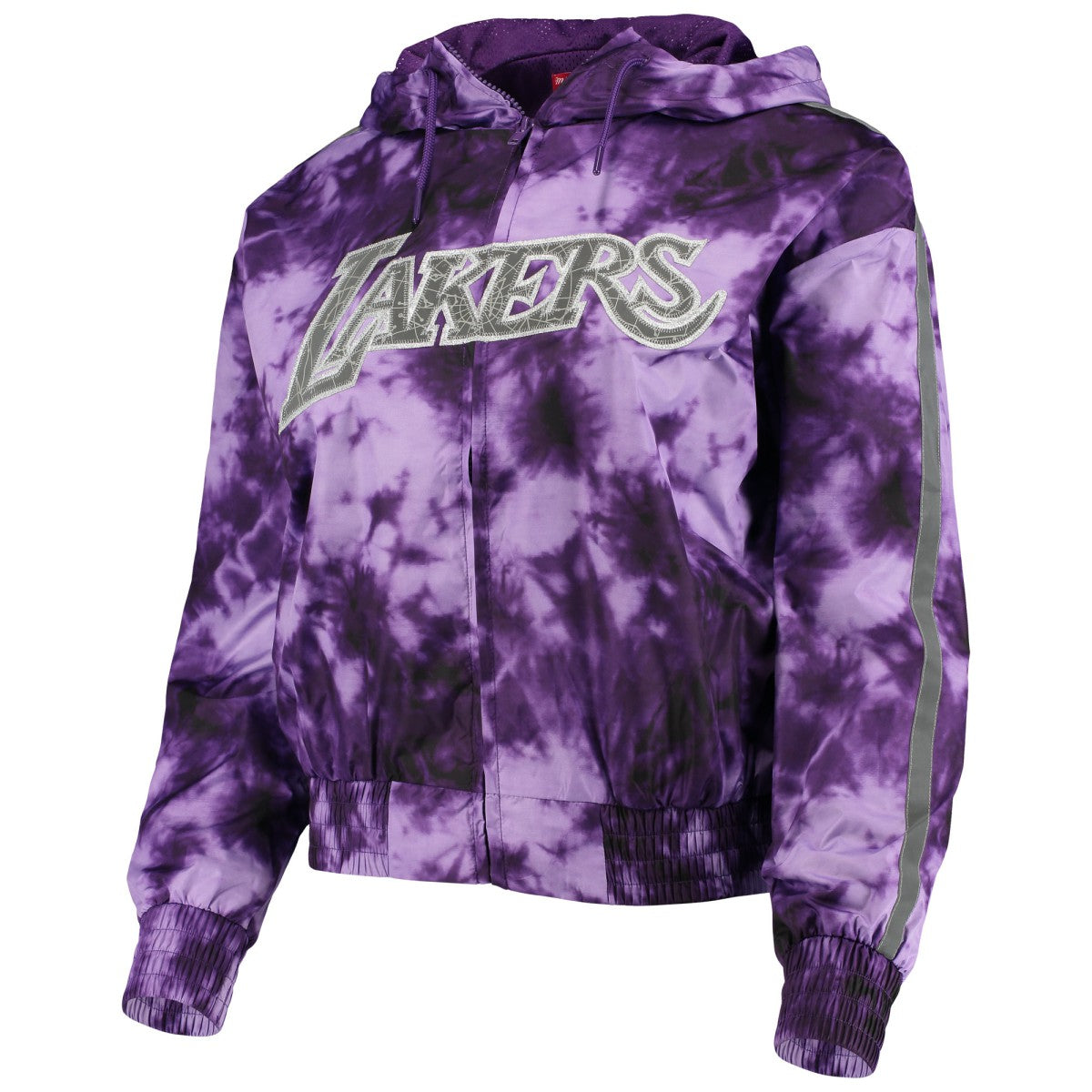 NBA Los Angeles Lakers Women's Galaxy Sublimated Windbreaker Pullover Full-Zip Hoodie