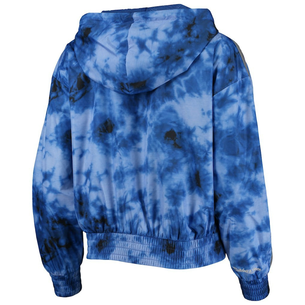 NBA Philadelphia 76ers Women's Galaxy Sublimated Windbreaker Pullover Full-Zip Hoodie