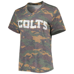 Jonathan Taylor  Majestic Threads Women's Name & Number V-Neck Tri-Blend T-Shirt - Indianapolis Colts