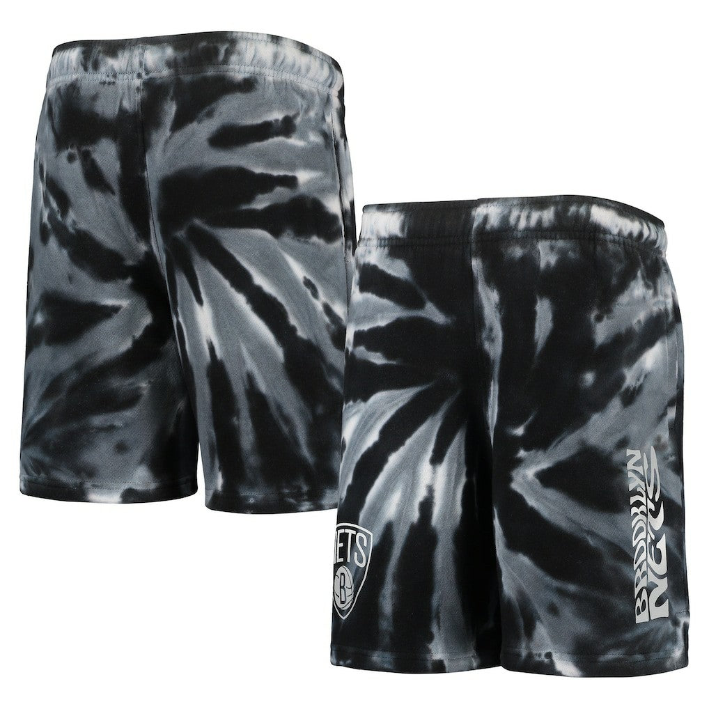 NBA Brooklyn Nets Youth Santa Monica Tie-Dye Shorts