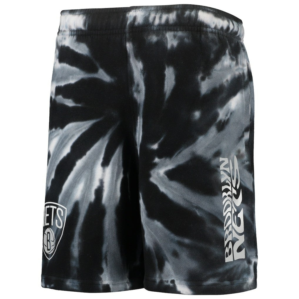 NBA Brooklyn Nets Youth Santa Monica Tie-Dye Shorts