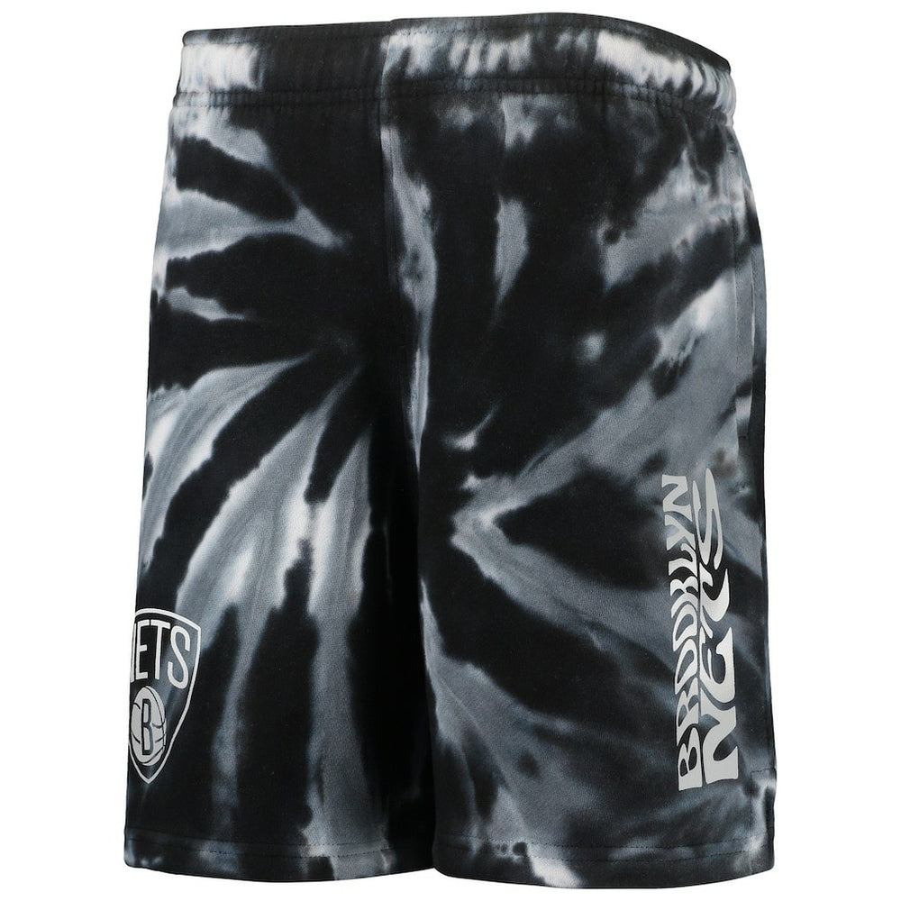 NBA Brooklyn Nets Youth Santa Monica Tie-Dye Shorts