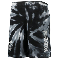NBA Brooklyn Nets Youth Santa Monica Tie-Dye Shorts