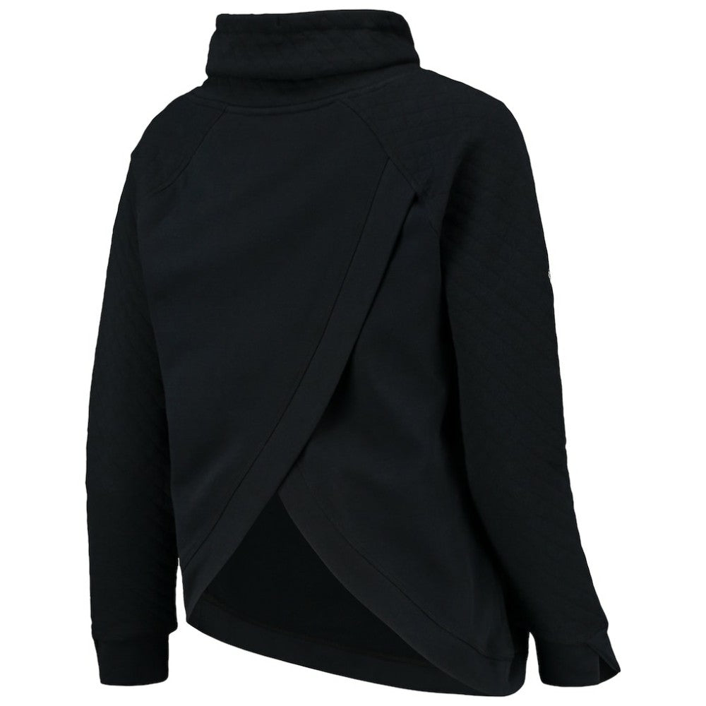 MLB Boston Red Sox Levelwear Women's Vega Funnel Neck Raglan Pullover Sweatshirt