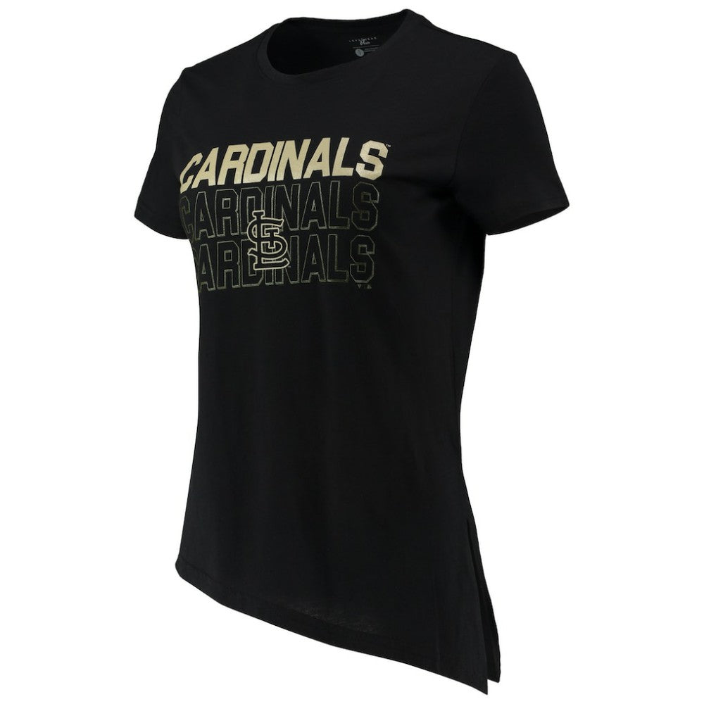 MLB St. Louis Cardinals Levelwear Women's Birch Delta Asymmetrical T-Shirt