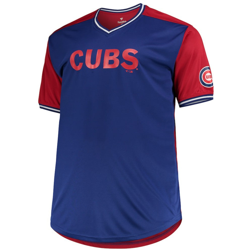 MLB Chicago Cubs Solid V-Neck T-Shirt