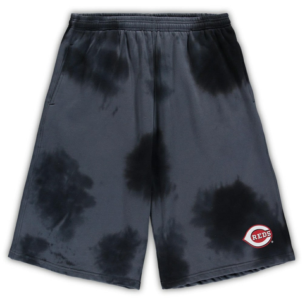 MLB Cincinnati Reds Big & Tall Tye Dye Fleece Shorts