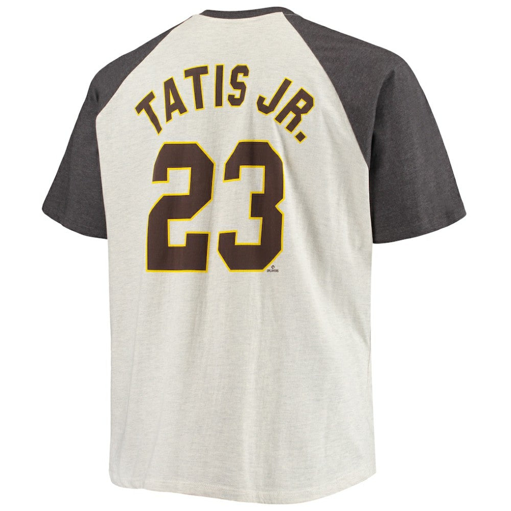 MLB Fernando Tatis Jr. San Diego Padres Big & Tall Name & Number Raglan T-Shirt